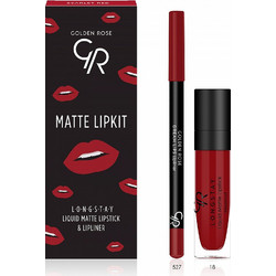 Golden Rose Matte Lip Kit Scarlet Red
