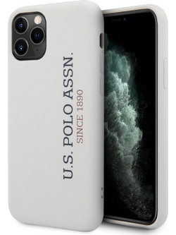 U.S. Polo Assn. Silicone Effect Logo Collection Θήκη Προστασίας White (iPhone 11 Pro)