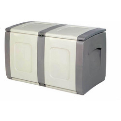 Homeplast Μπαούλο Αποθήκευσης Εξωτερικού Χώρου Regular Πλαστικό 200lt Γκρι-Ανθρακί Μ94xΠ54xΥ57cm 5200310902475