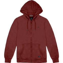 Double Outfitters Ανδρική Ζακέτα Fleece με Κουκούλα και Φερμουάρ Rusted MTOP-78A
