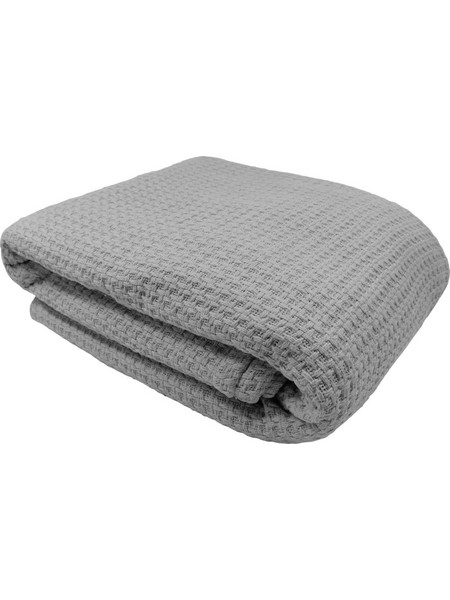 Amo la Casa Κουβέρτα Μονή Πικέ 150Χ200 - Bio Cotton Γκρι