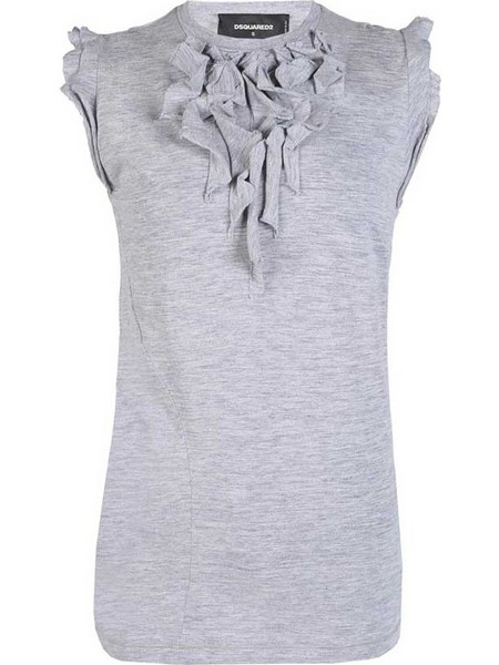 DSQUARED2 ΚΟΝΤΟΜΑΝΙΚΗ ΜΠΛΟΥΖΑ S75NC0607 S22146-857M -GREY
