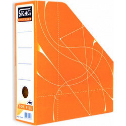 Κουτί Αρχειοθέτησης Κοφτό Χάρτινο Skag 9x32x27cm Πορτοκαλί