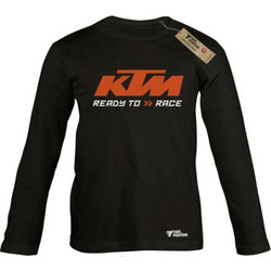 Takeposition Ktm Logo Παιδικό T-Shirt Μακρυμάνικο Μαύρο 814-9045-02