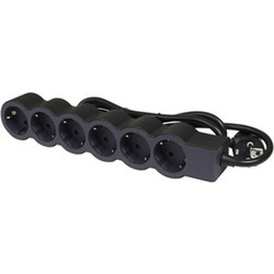 Legrand SurgeArrest 6 Outlets 1.5m Cable Black/Grey