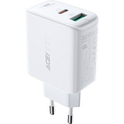 Acefast A5 Φορτιστής Χωρίς Καλώδιο με Θύρα USB-A & USB-C 32W Power Delivery White