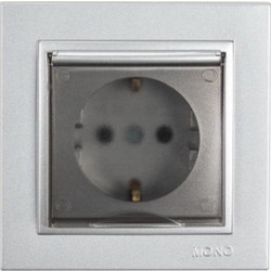 Mono Electric - ΠΡΙΖΑ ΣΟΥΚΟ ΑΣΗΜΙ ΜΕ ΚΑΠΑΚΙ 16Α DESPINA-Mono Electric by Eurolamp