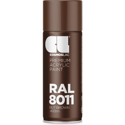 Cosmoslac Premium Acrylic Paint Σπρέι Βαφής Nut Brown RAL8011 Gloss 400ml