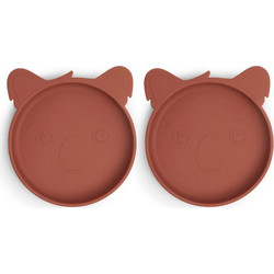 Nuuroo Akila Koala Πιάτα Σιλικόνης Mahogany 2τμχ
