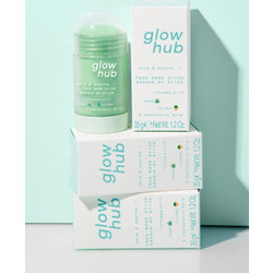 Glow Hub Calm Soothe Stick Κρεμώδης Μάσκα Προσώπου για Αντιγήρανση με Άργιλο Αλόη & Κάνναβη 35gr