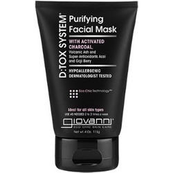 Giovanni D-Tox Purifying Charcoal Κρεμώδης Μαύρη Μάσκα Προσώπου για Ενυδάτωση με Άνθρακα 113gr