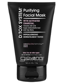 Giovanni D-Tox Purifying Charcoal Κρεμώδης Μαύρη Μάσκα Προσώπου για Ενυδάτωση με Άνθρακα 113gr