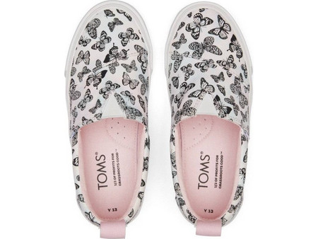 TOMS PASTEL PINK BUTTERFLIES TIE DYE TWILL 10019589 ΡΟΖ