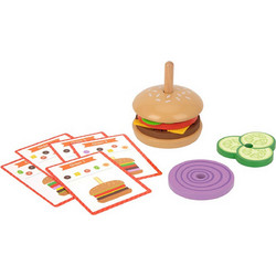 Tooky Toy Ξύλινο Παιχνίδι Λογικής Μπέργκερ TH844