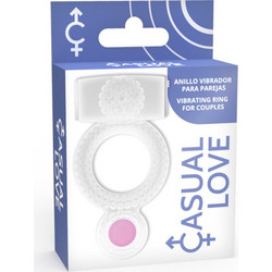 Casual Love Double Vibrating Penis Ring Ελαστικό Δαχτυλίδι Πέους με Δόνηση Διαφανές