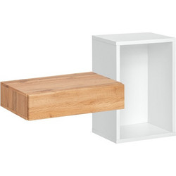 RAVENNA Βάση με συρτάρι Επίπλου Εισόδου Zerlita Shelves Wotan Oak 100 x 60 x 30