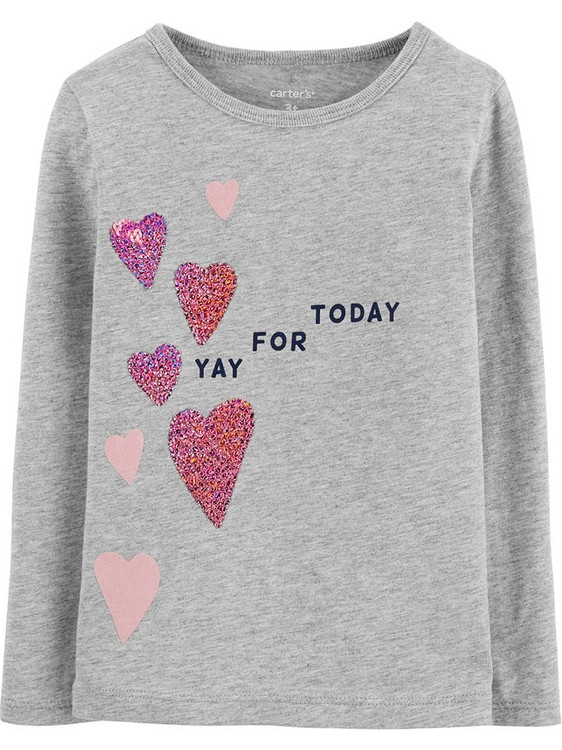 Carter's Παιδικό T-Shirt Μακρυμάνικο Γκρι 29112110