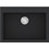 Sanitec Ultra Granite 815 Υποκαθήμενος Νεροχύτης Γρανίτη Ματ Nero 70x50cm