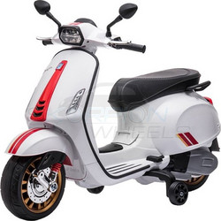 Skorpion Wheels Sprint Racing 60S Licensed Ηλεκτροκίνητη Παιδική Vespa 12V Άσπρη