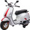 Skorpion Wheels Sprint Racing 60S Licensed Ηλεκτροκίνητη Παιδική Vespa 12V Άσπρη