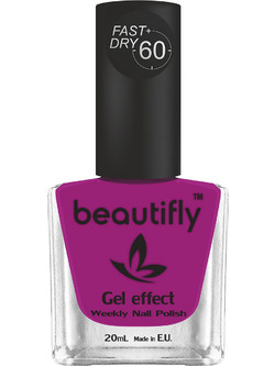 Beautifly Weekly Polish Gel Effect 320 Gloss Βερνίκι Νυχιών Μακράς Διαρκείας Quick Dry 20ml