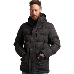Superdry Akan Microfibre M5011274A-02A Ανδρικό Μπουφάν Χειμωνιάτικο Παρκά Μαύρο