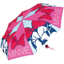 Παιδική Ομπρέλα Σπαστή Minnie Mouse Φούξια Γαλάζιο Χρώμα 52cm