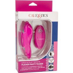 CalExotics Lock-N-Play Remote Panty Flicker Κλειτοριδικός Δονητής για Ζευγάρια με Τηλεχειριστήριο Ροζ