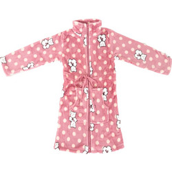 Teddy Bear Fleece παιδική ρόμπα ροζ W23