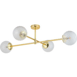 TK Lighting Cadix Κρεμαστό Φωτιστικό Οροφής G9 Χρυσό 4607