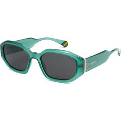 Polaroid Eyewear PLD6189/S 1ED/M9 Γυναικεία Γυαλιά Ηλίου Πολυγωνικά Κοκάλινα Πράσινα με Μαύρο Polarized Φακό