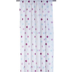 Viopros Παιδική Κουρτίνα με Τρέσα 280x270 Φράνκι White/Turquoise