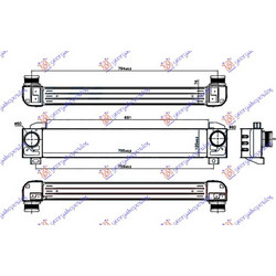 Ψυγειο Intercooler 1.6 Thp Benzinh (700x120x76) Ds DS4/DS4 Crossback 15-21 - 216006210