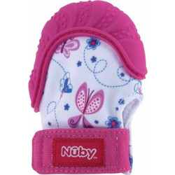 Nuby Happy Hands Μασητικό Γάντι Pink 3m+ 1τμχ
