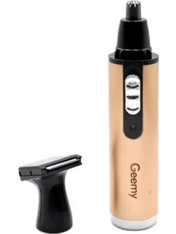 Geemy Trimmer Μηχανή Ανδρική Επαναφορτιζόμενη Μύτης & Αυτιών Gold GM-3112