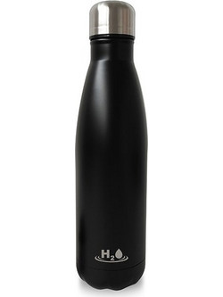 Puro H2O Stainless Steel Bottle Black 750ml