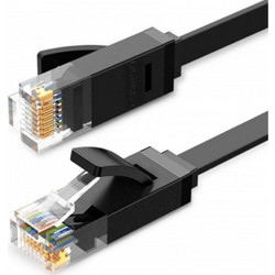 Ugreen Flat U/UTP Cat.6 Καλώδιο Δικτύου Ethernet 0.5m Black 50172