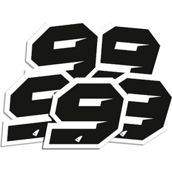 ΑΥΤΟΚΟΛΛΗΤΑ ΜΗΧΑΝΗΣ MOTOCROSS & ENDURO RACING Νo. 9 ΜΑΥΡΑ UFO AD02481-K9