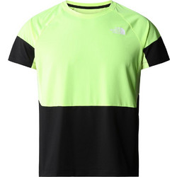 The North Face Bolt Tech Tee Ανδρικό Αθλητικό T-Shirt Μαύρο Lime NF0A825G-FM9