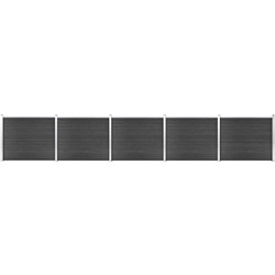 vidaXL Σετ Πάνελ Περίφραξης Γκρι 872 x 146 εκ. από WPC