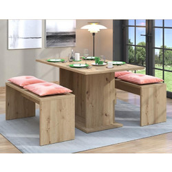 Παγκάκια Σετ 2 Marsala Artisan Oak 114X40X48Εκ