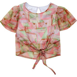 Funky Παιδικό Crop Top Κοντομάνικο Πολύχρωμη 123-505110-1
