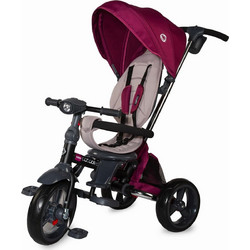 Smart Baby Coccolle Velo Τρίκυκλο Ποδήλατο Αναδιπλούμενο με Σκίαστρο Χειρολαβή & Air Wheels για 9+ Μηνών Μωβ