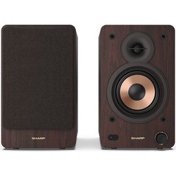Sharp CP-SS30 Αυτοενισχυόμενα Ηχεία με Bluetooth 60W Walnut (Ζεύγος)