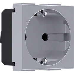Acaelec Modys Πρίζα Σούκο 2P+E 16A 250VAC IP20 Ασημί (10101312410)