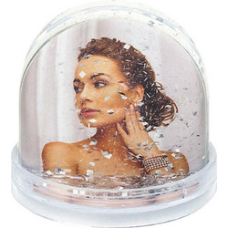 ZEP Κορνίζα Πλαστική Globe Glitter 6.5x6.2cm PG122 Photo Frame 1x6