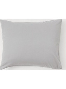 Μαξιλαροθήκη ζευγάρι 100% cotton μονόχρωμες 50x70cm light grey