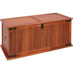 vidaXL Διακοσμητικό Μπαούλο Ξύλινο Καφέ 79x34x32εκ. Κωδικός: 19844603