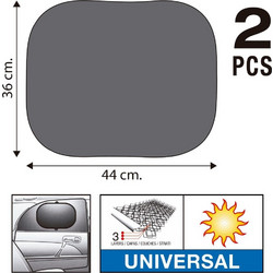 SUMEX Κουρτινάκια αυτοκινήτου Super UV 44x36cm με τριπλό στρώμα προστασίας