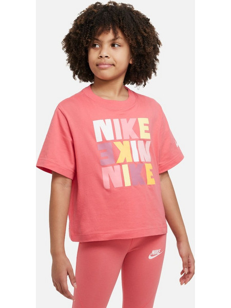 Nike Boxy Παιδικό T-Shirt Κοντομάνικο Ροζ DZ3579-894